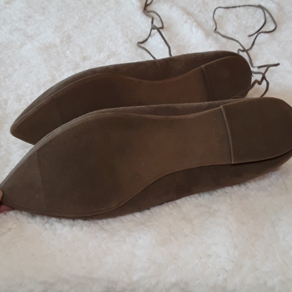 Old navy army green lace up flats - Picture 2 of 2